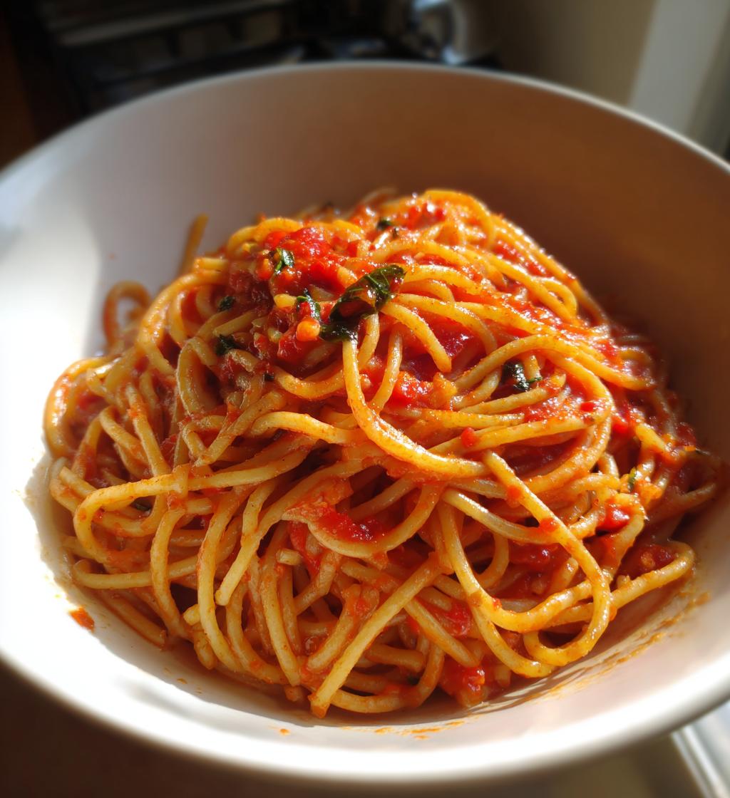 Nudeln mit Tomatensauce