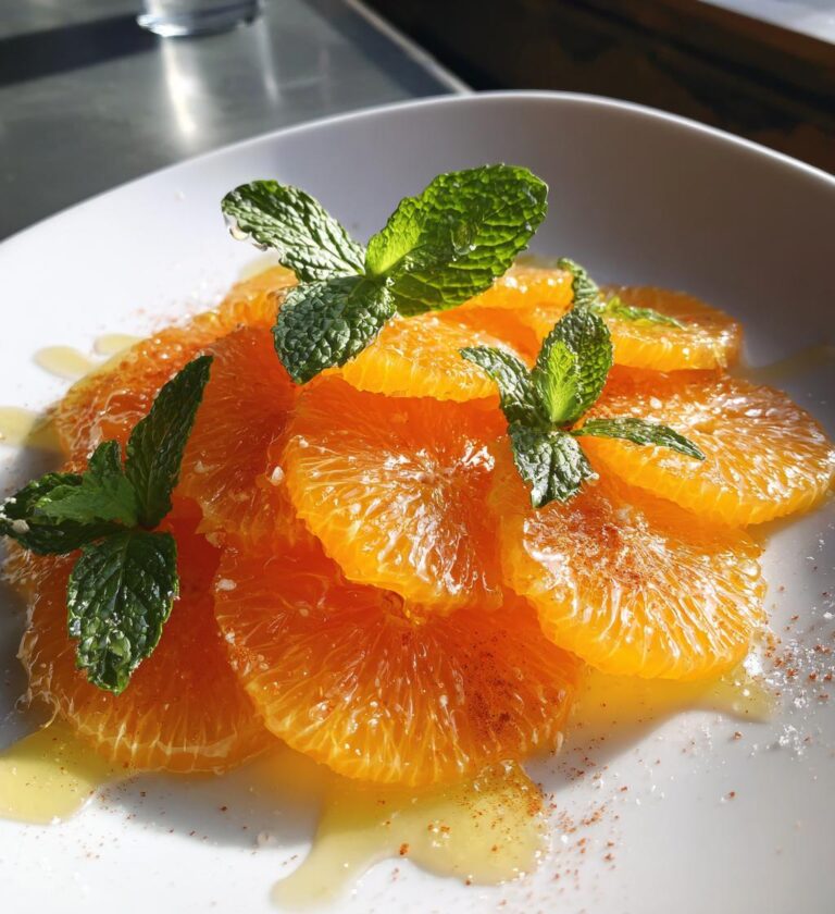 Orangen Filets mit Zimt