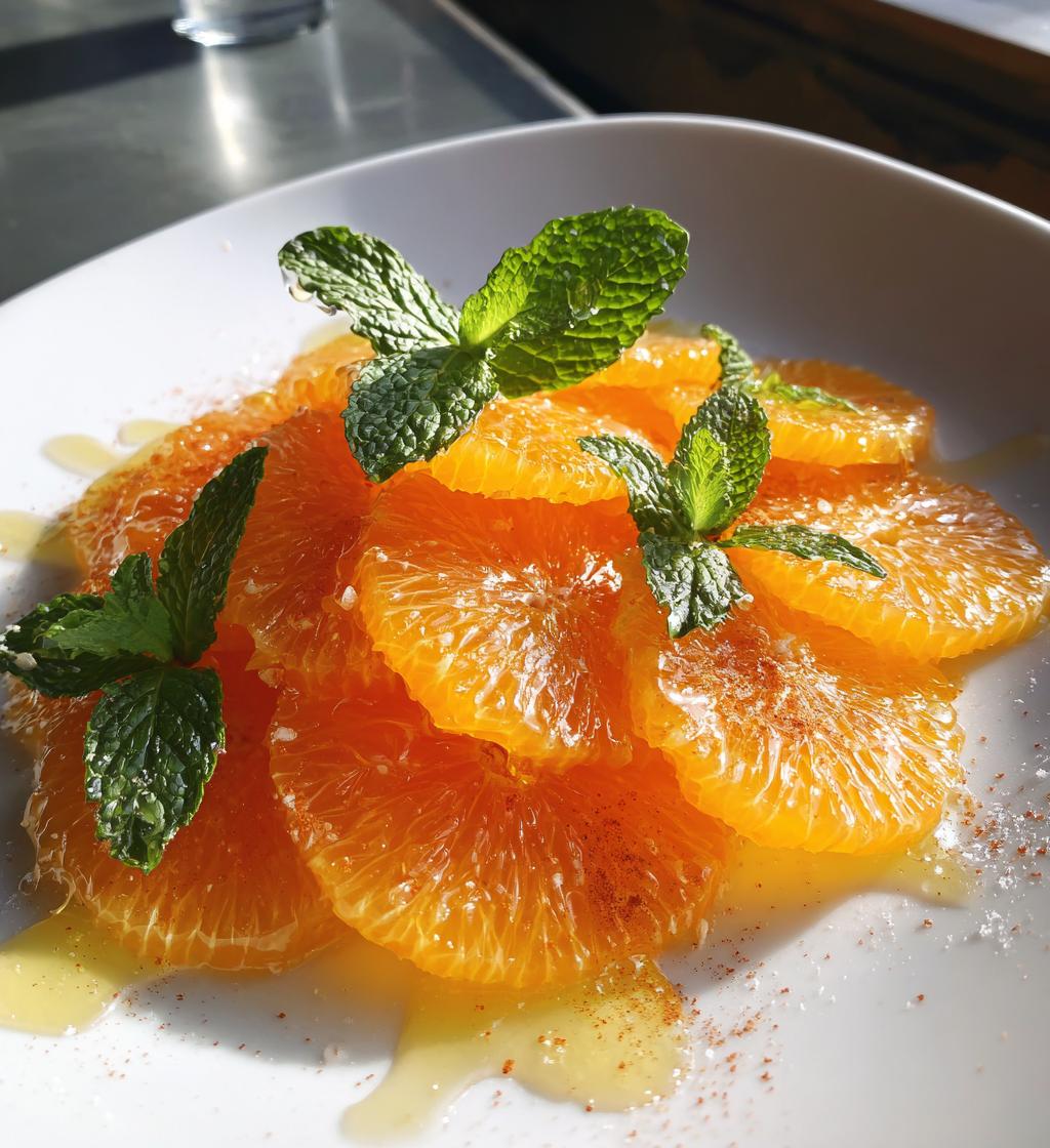 Orangen Filets mit Zimt