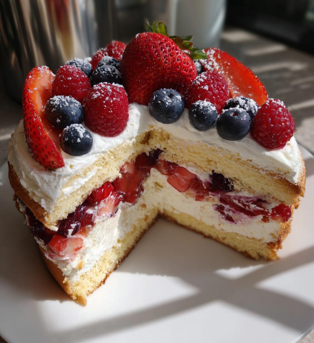 Ostertorte mit Beeren