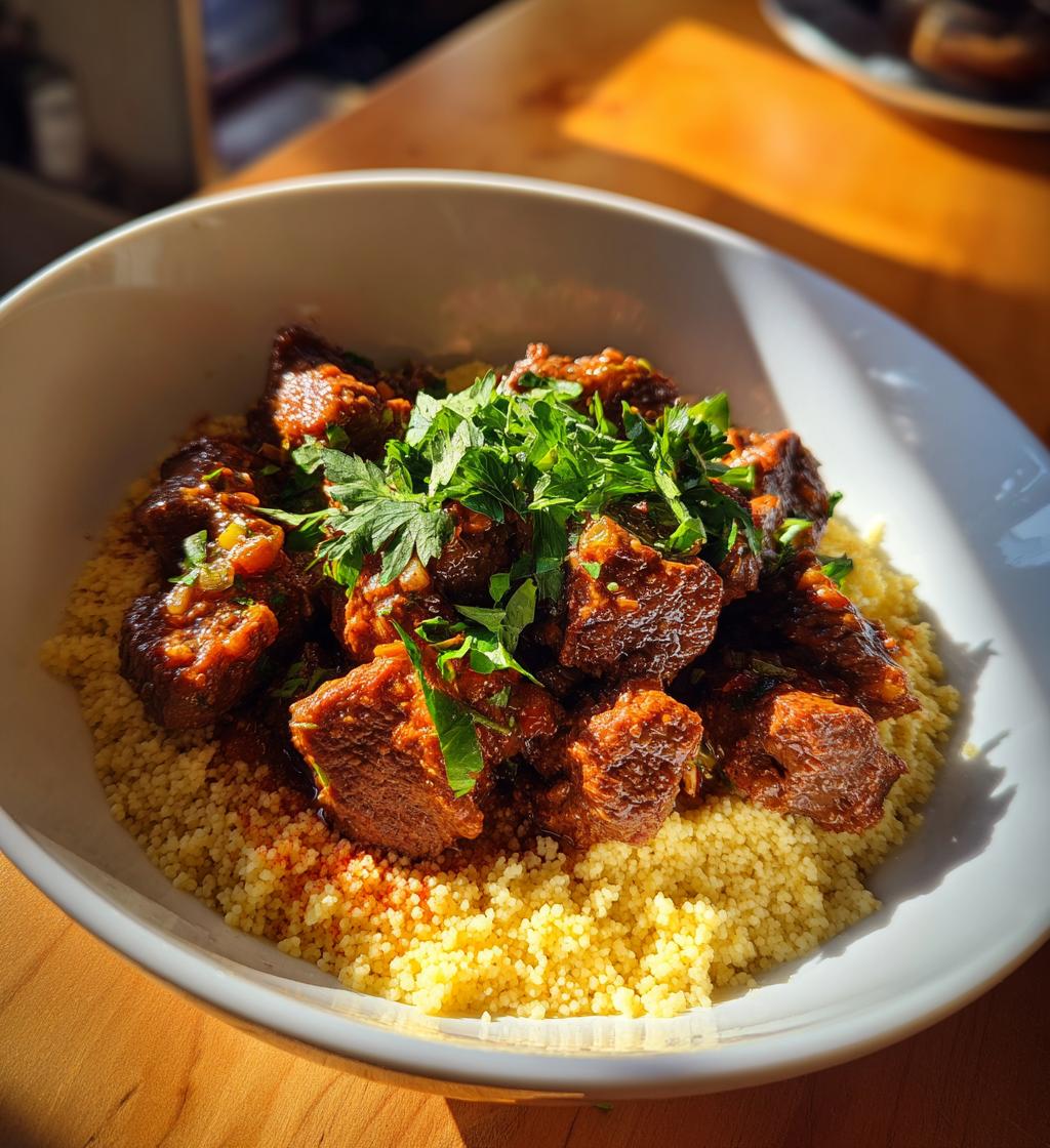 Rindfleisch mit Couscous