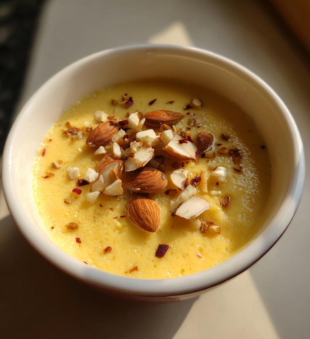 Safran Grießdessert