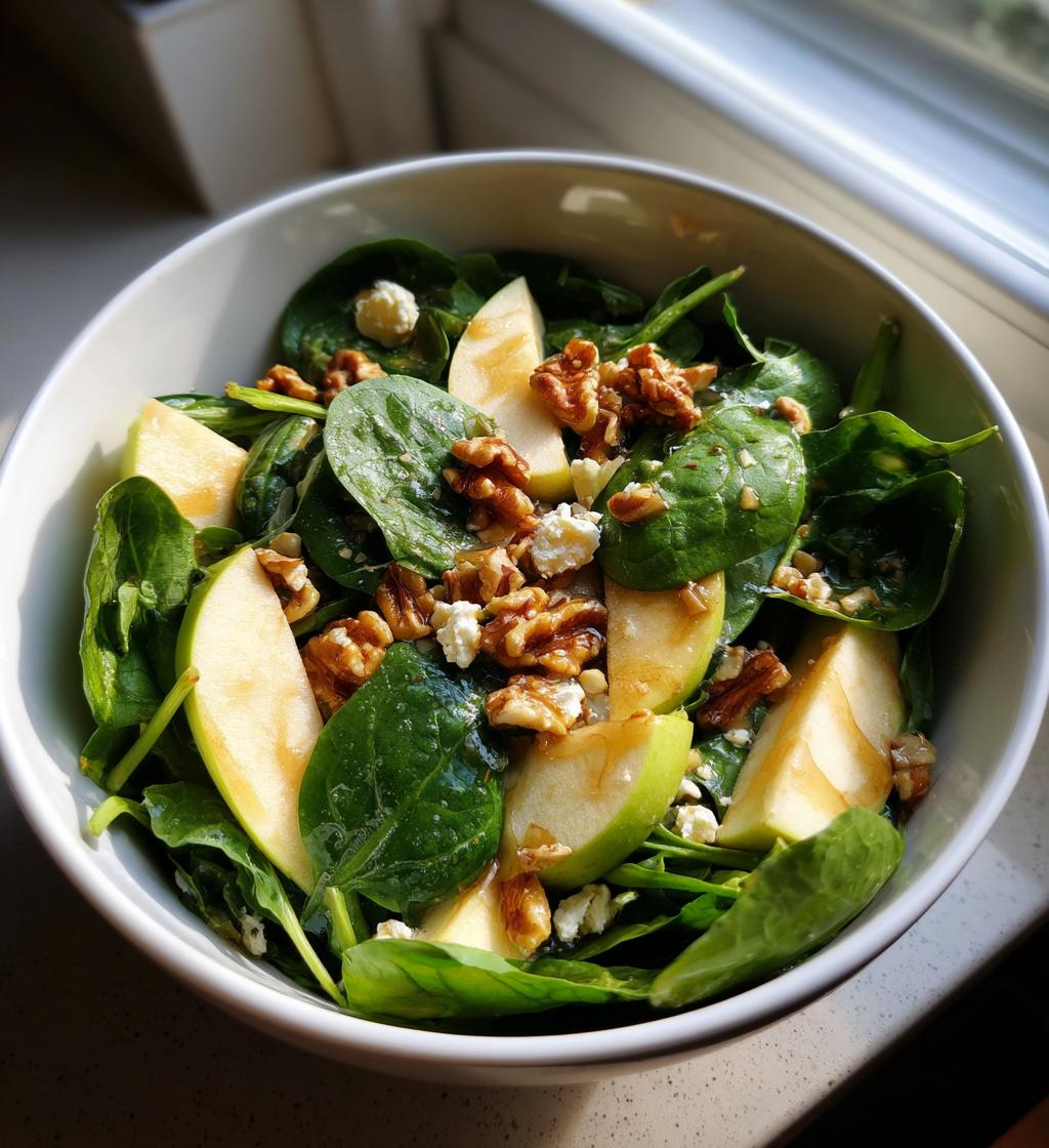 Spinatsalat Apfel