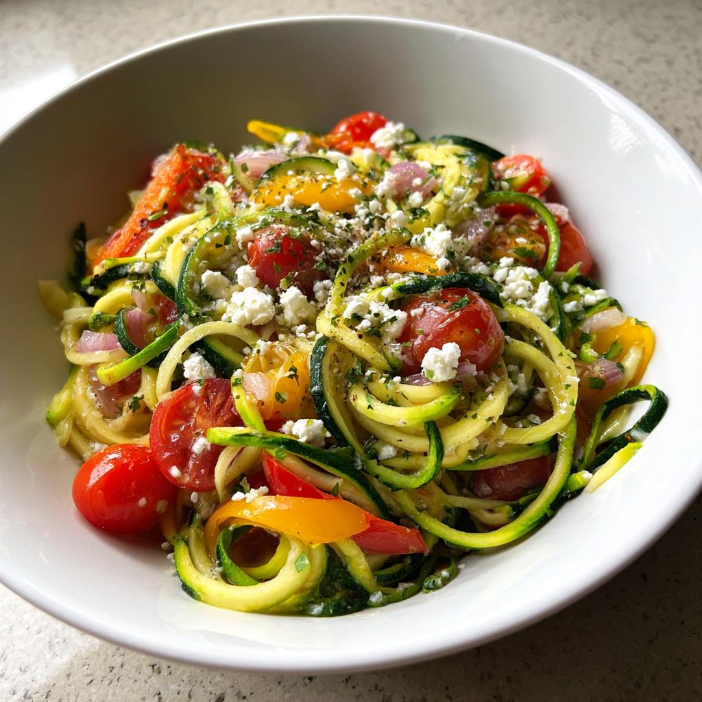 Zucchini Nudel Pfanne