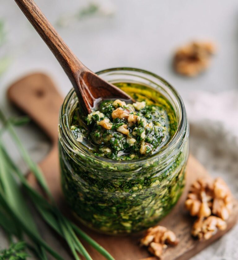 bärlauch rezepte pesto walnuss
