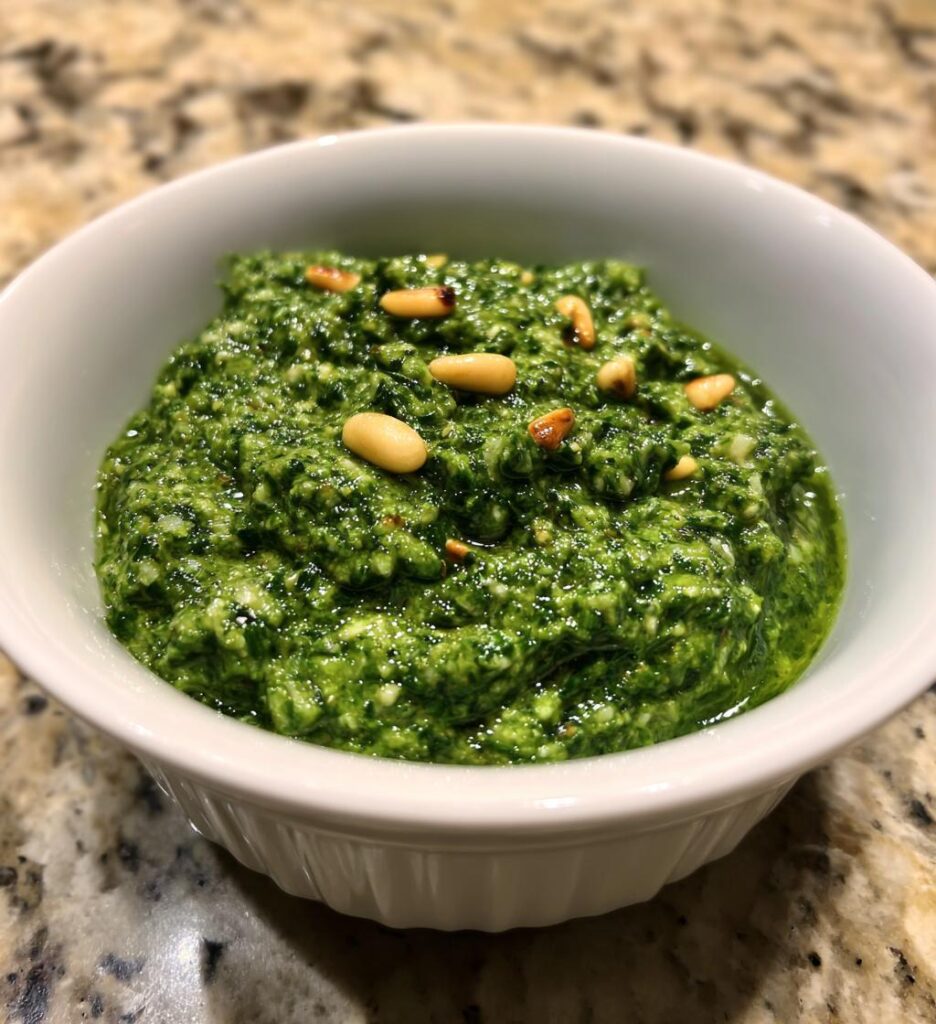 bärlauchpesto rezept mit pinienkerne