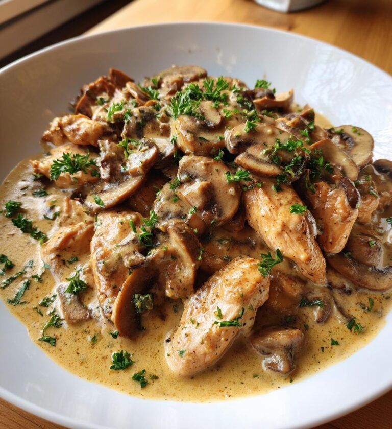 chicken mushroom stroganoff
