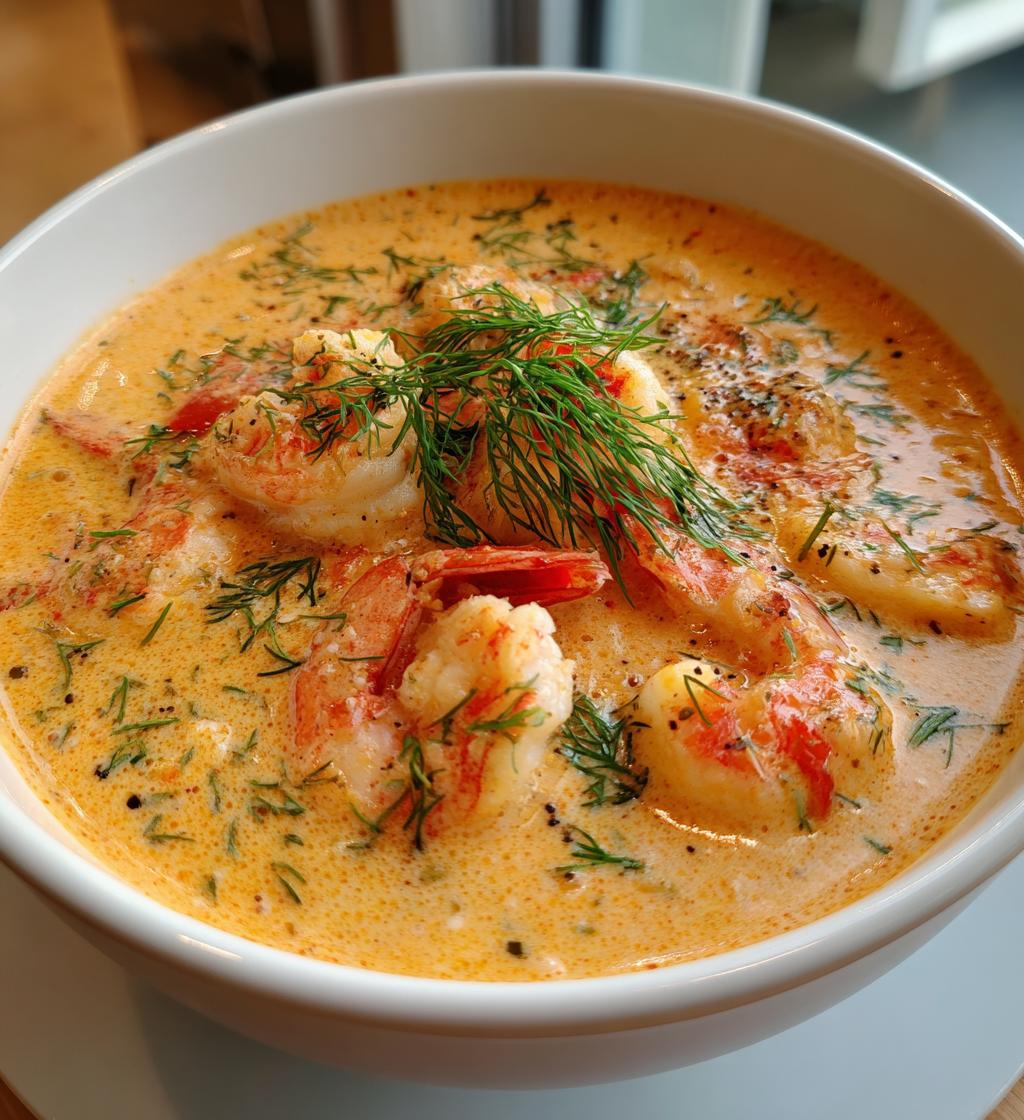 creamy crab and shrimp seafood bisque
