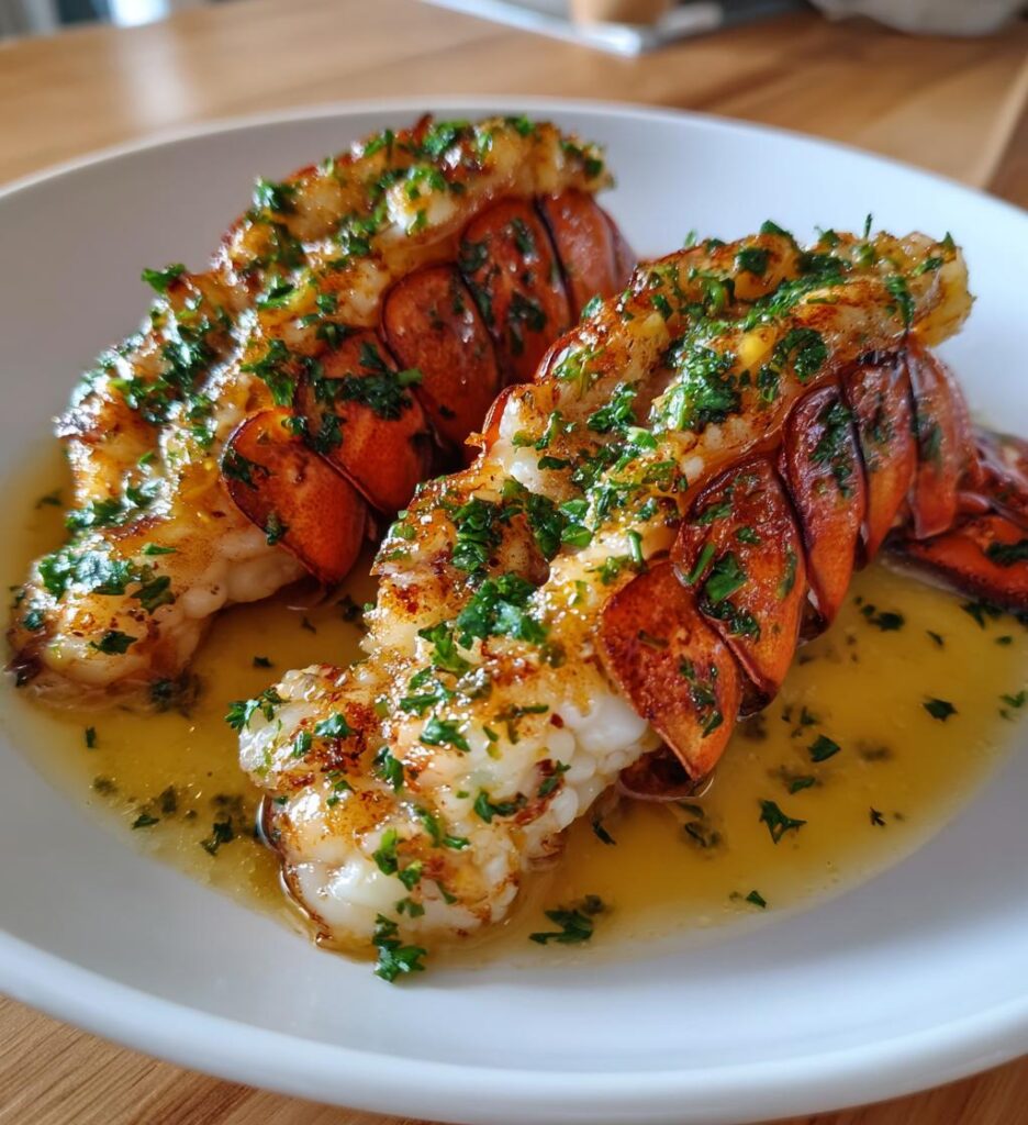 creamy garlic butter lobster tails