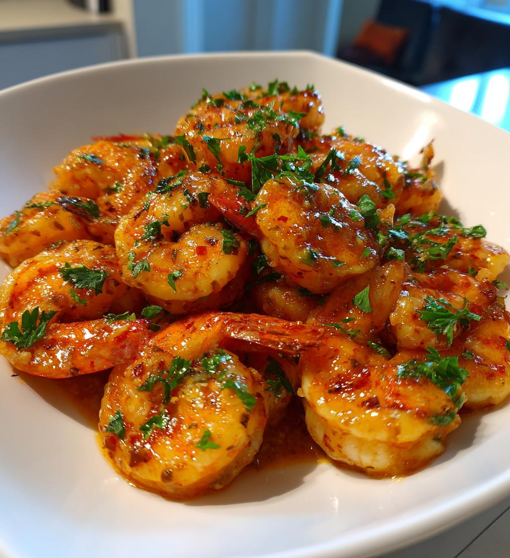 creamy garlic shrimp