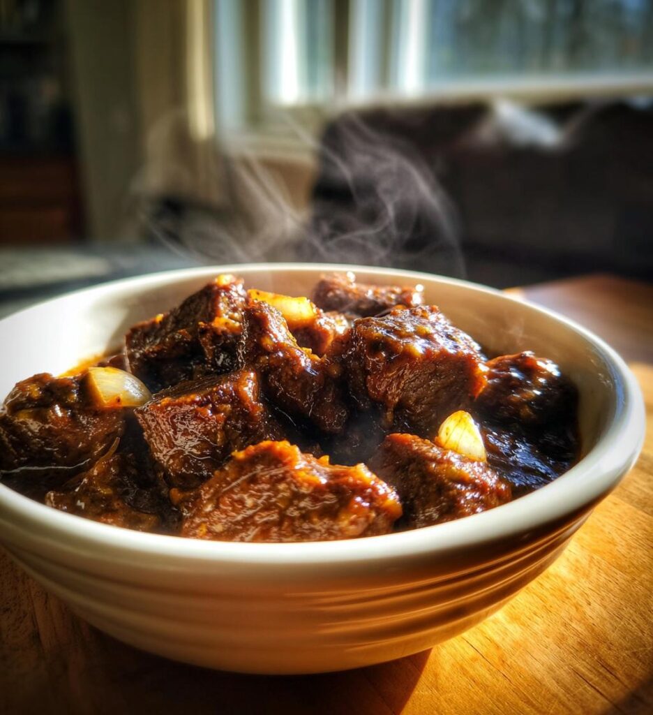 crock pot beef tips and gravy