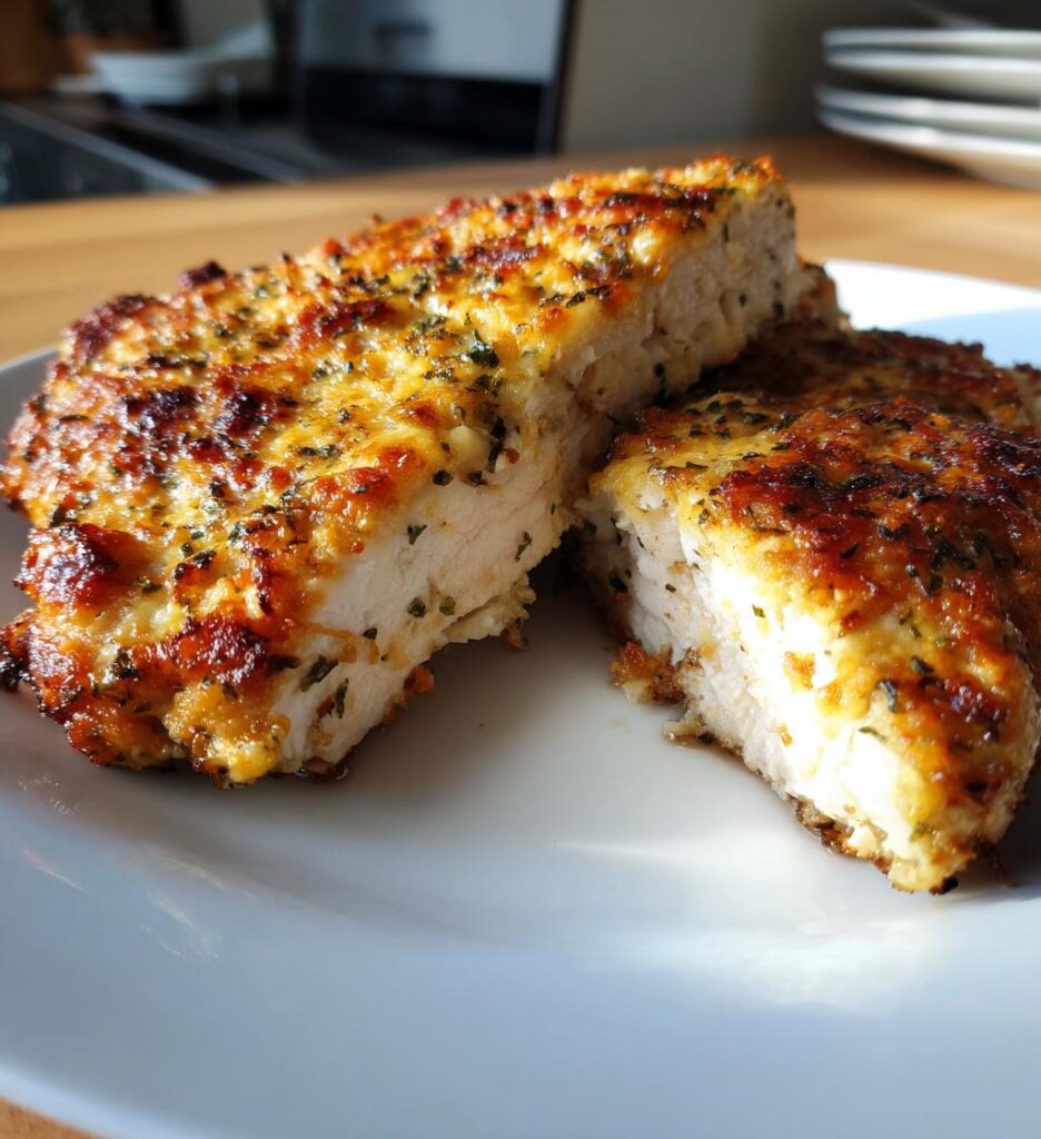 garlic parmesan crusted chicken