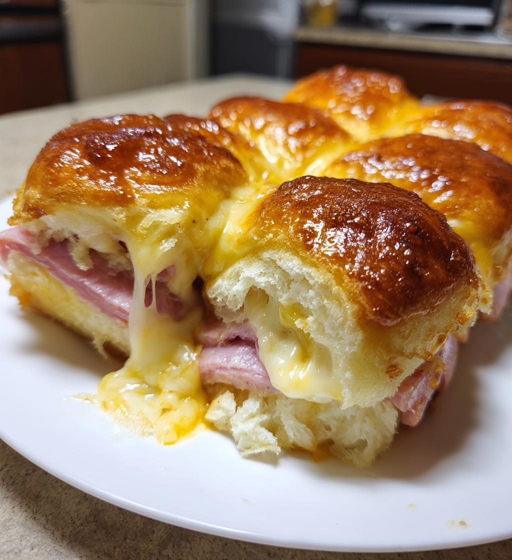 ham and cheese hawaiian roll sliders