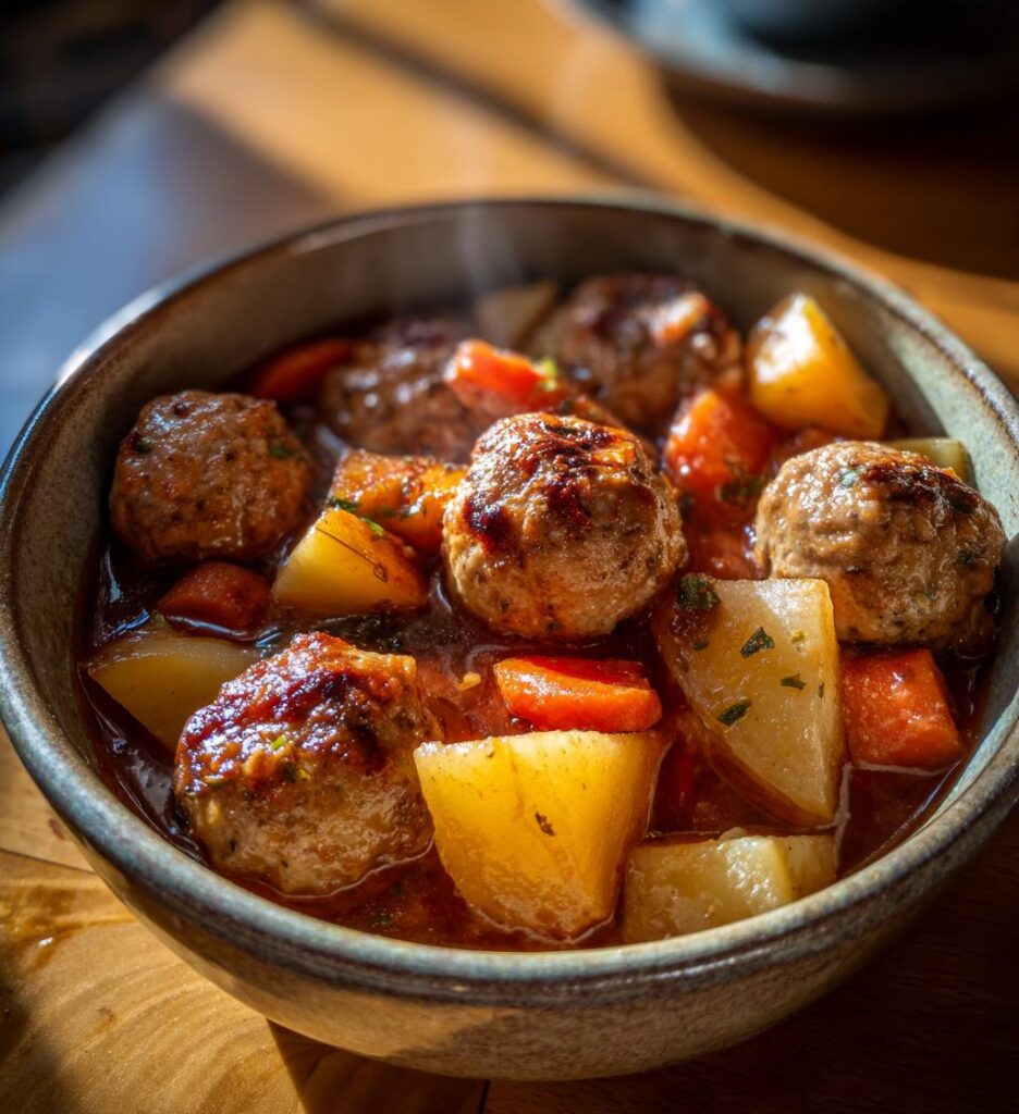 hearty meatball stew