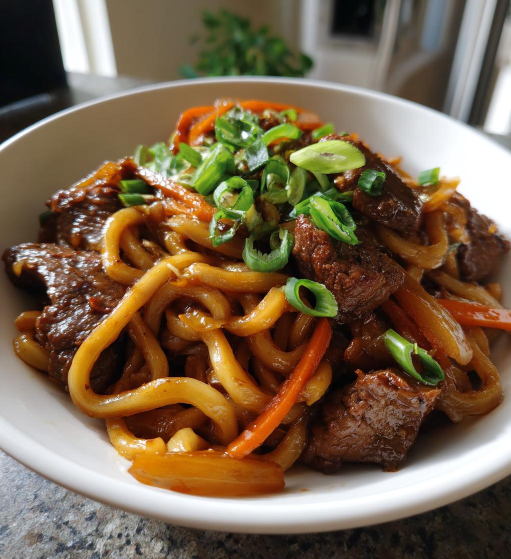 hoisin beef noodles