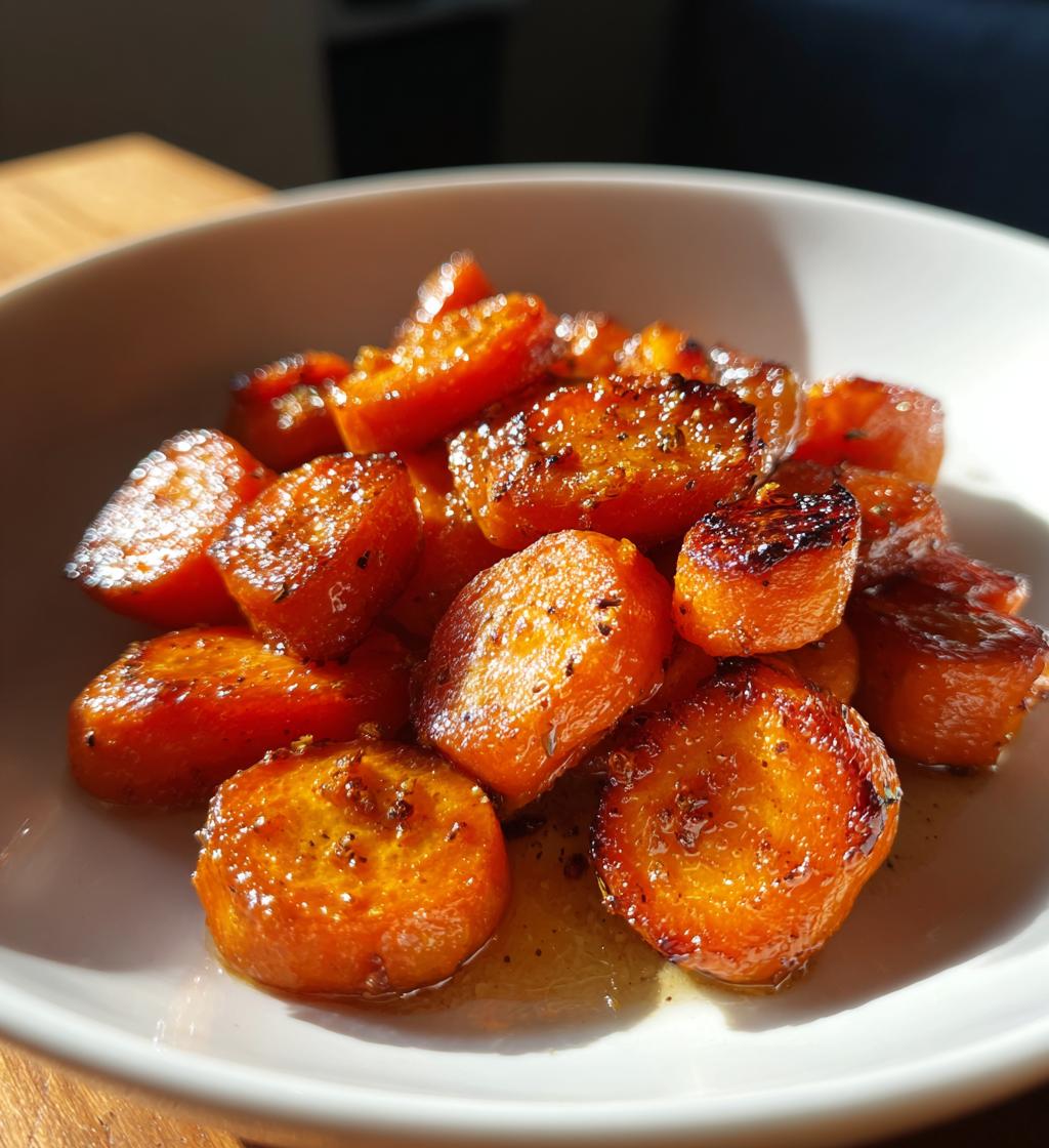honey garlic butter roasted carrots