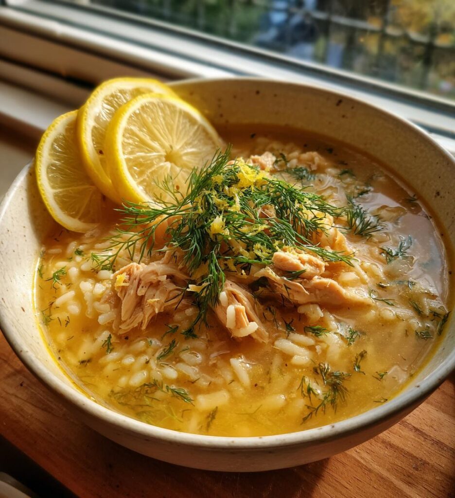mediterranean lemon chicken soup