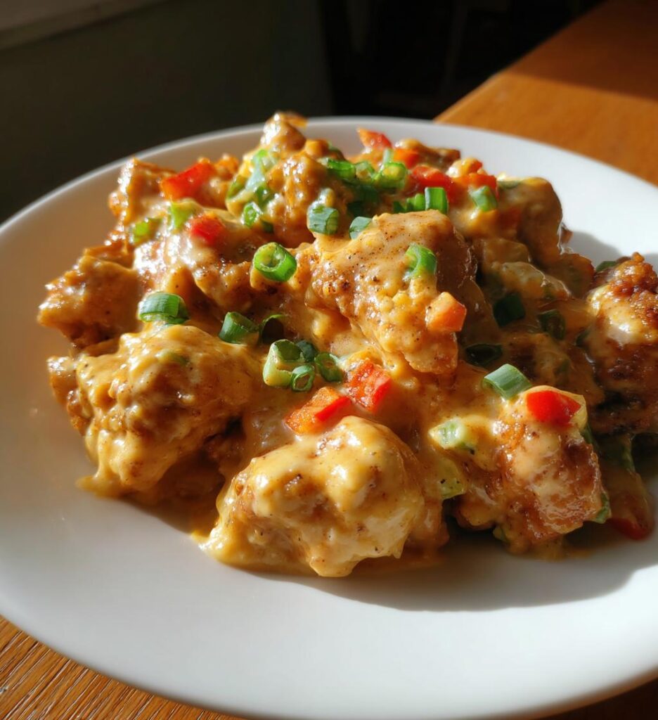 mexican chicken with cheese sauce