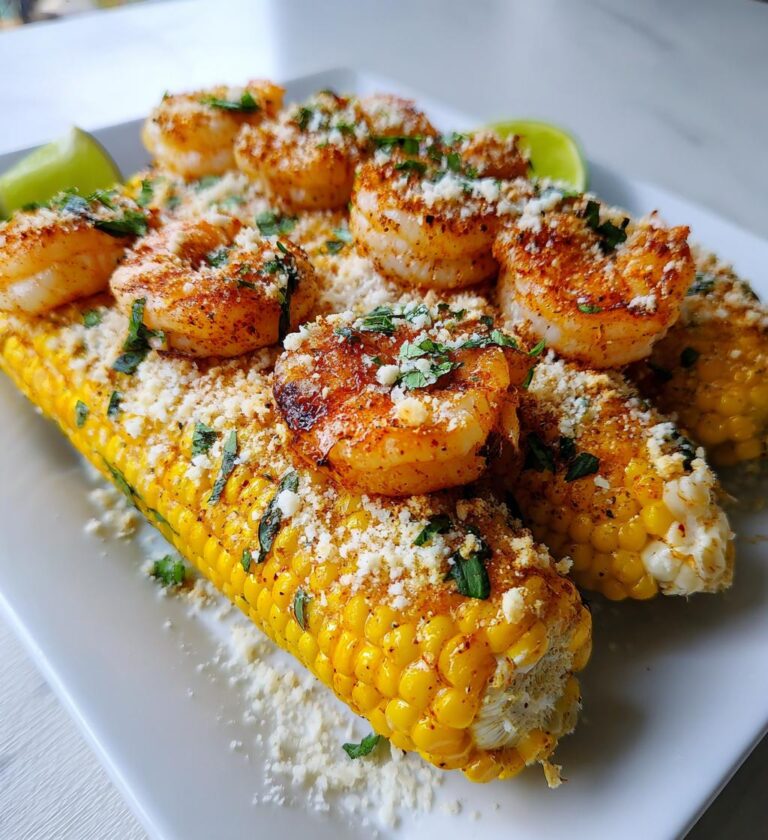 mexican street corn and shrimp