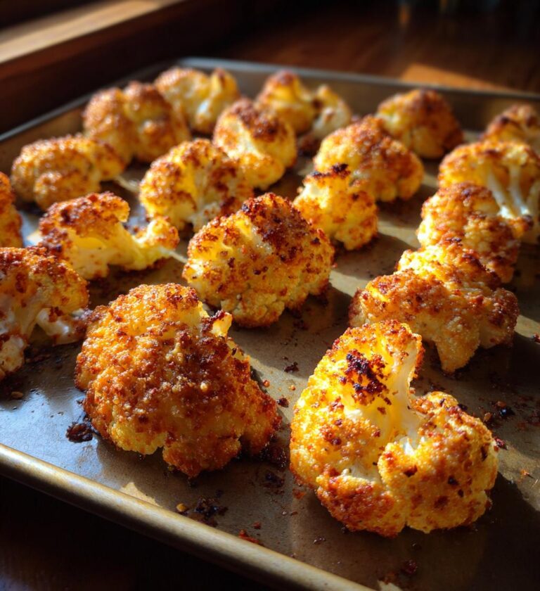 oven baked parmesan cauliflower bites