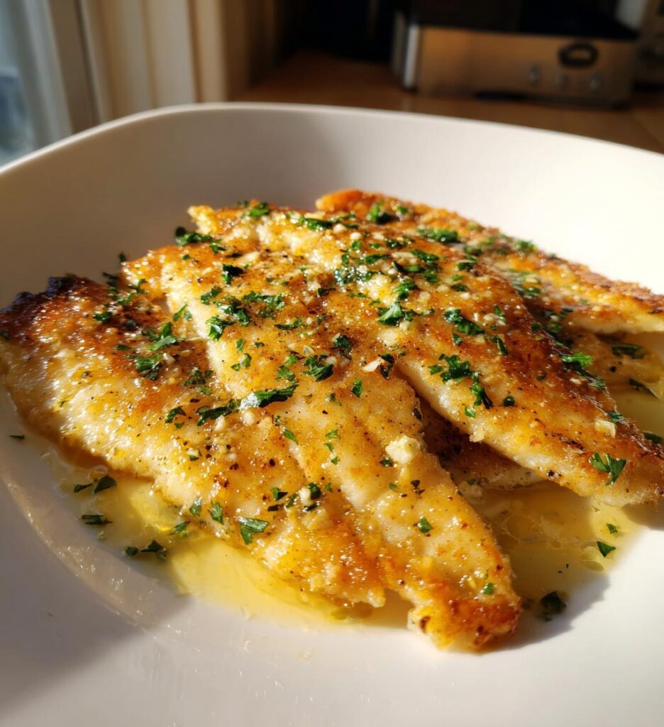 pan fried tilapia with lemon butter sauce