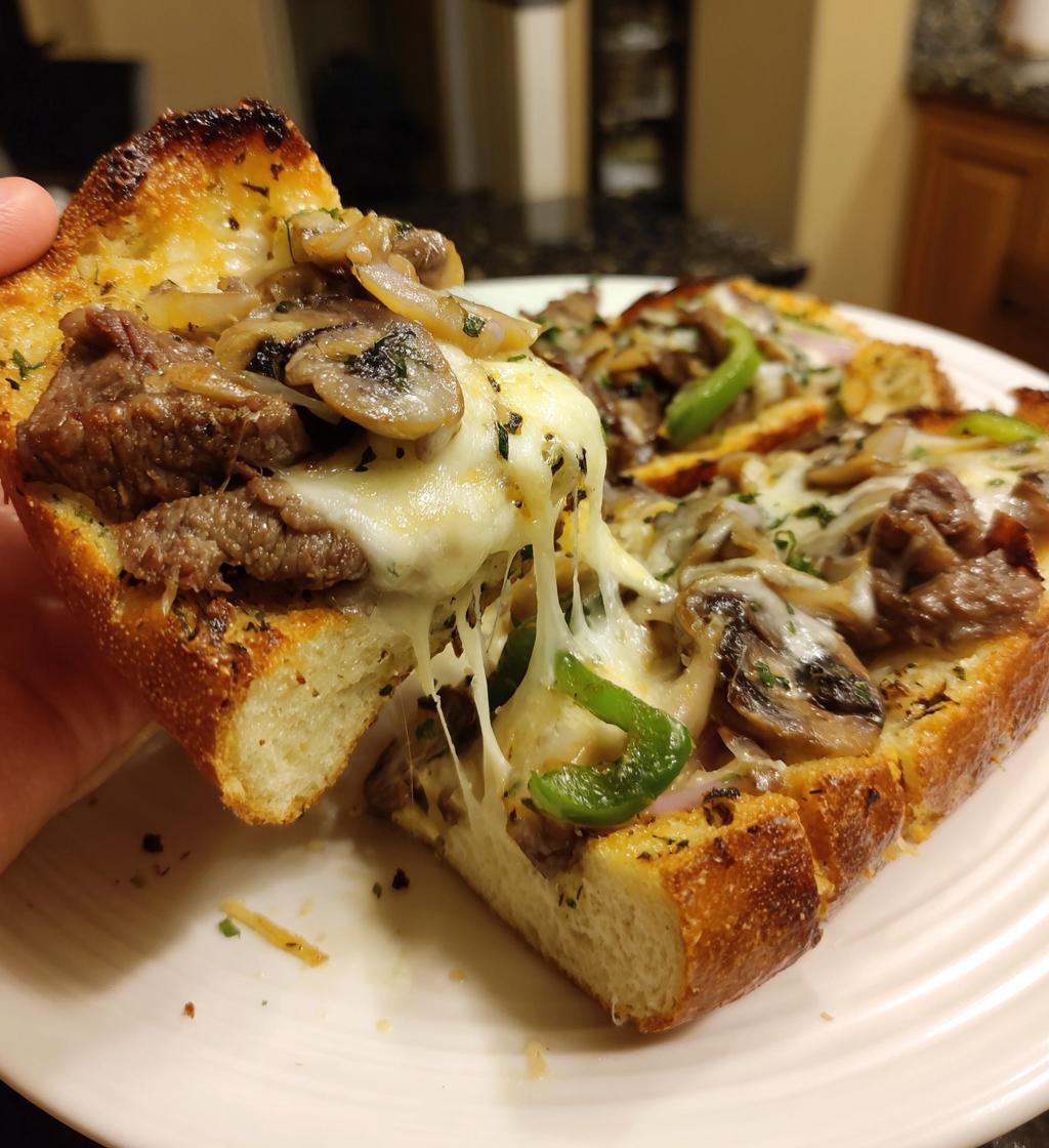 philly cheesesteak meets garlic bread magic