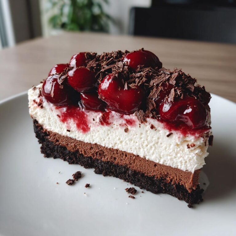 rich black forest cheesecake