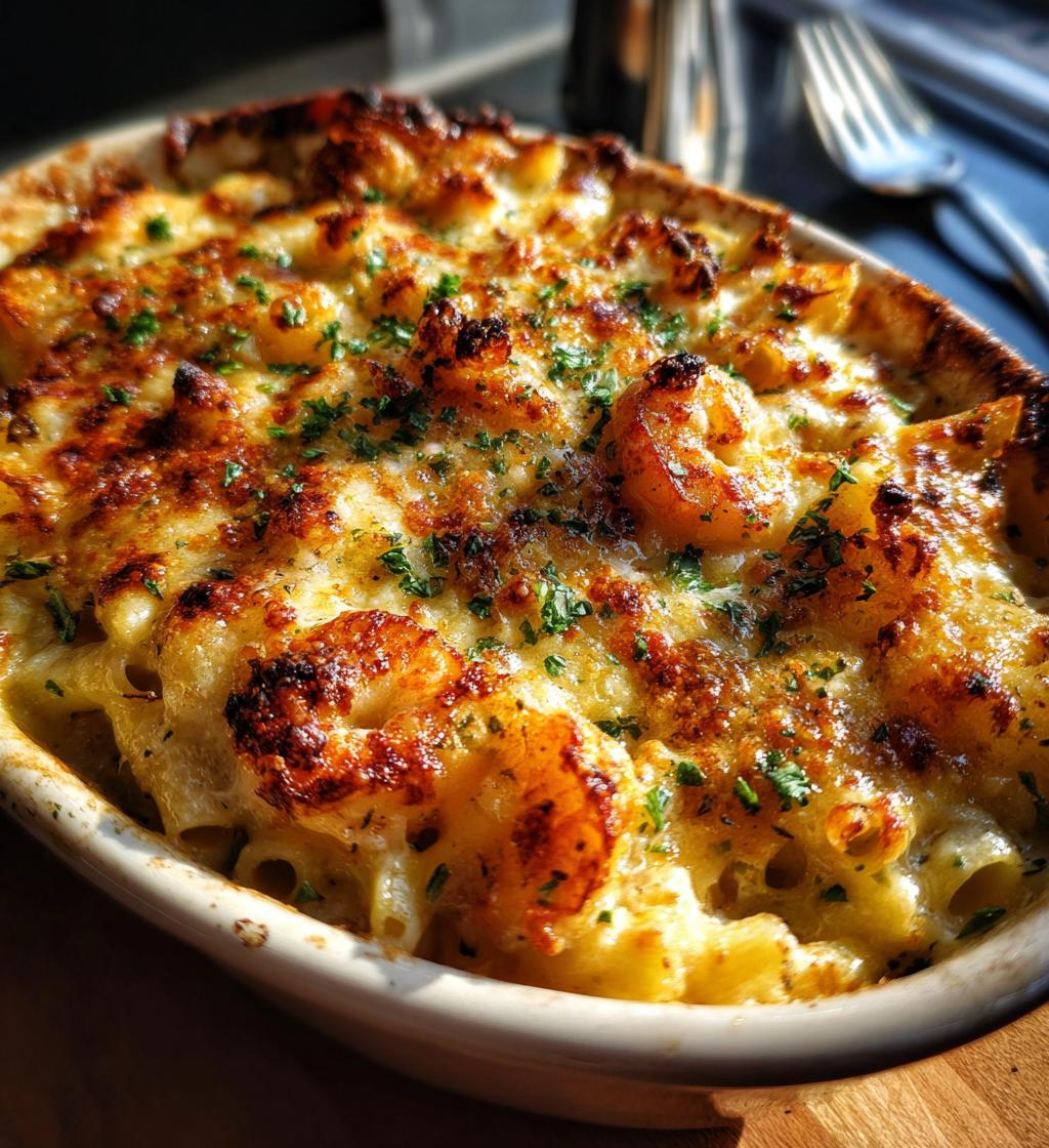 shrimp scampi pasta bake