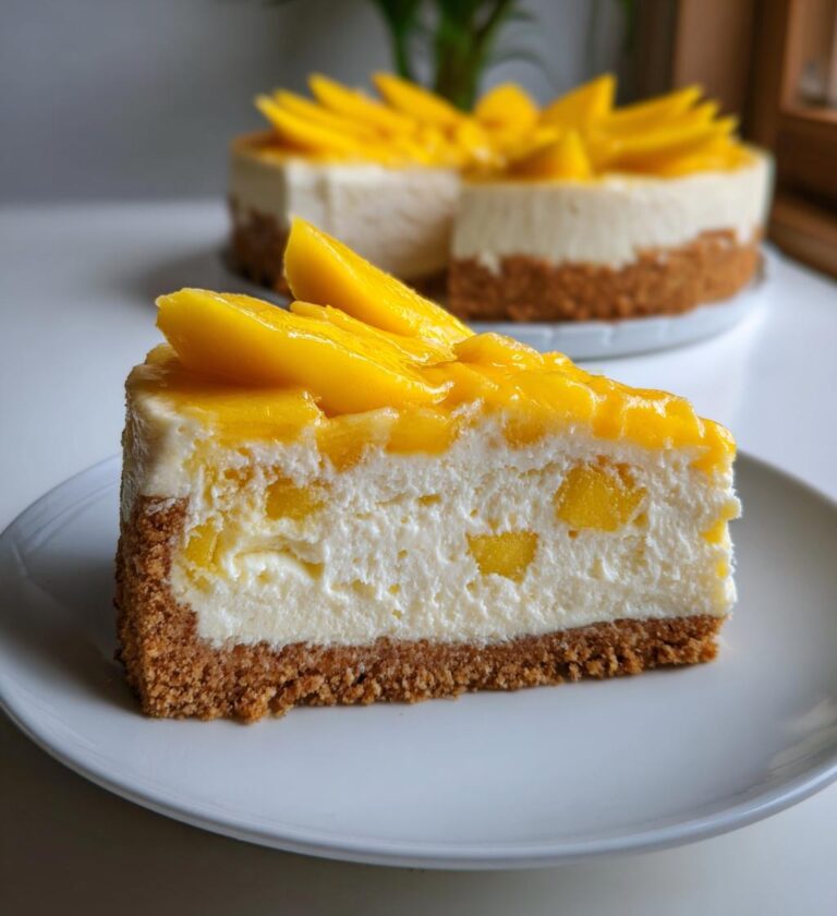 tropical mango cheesecake