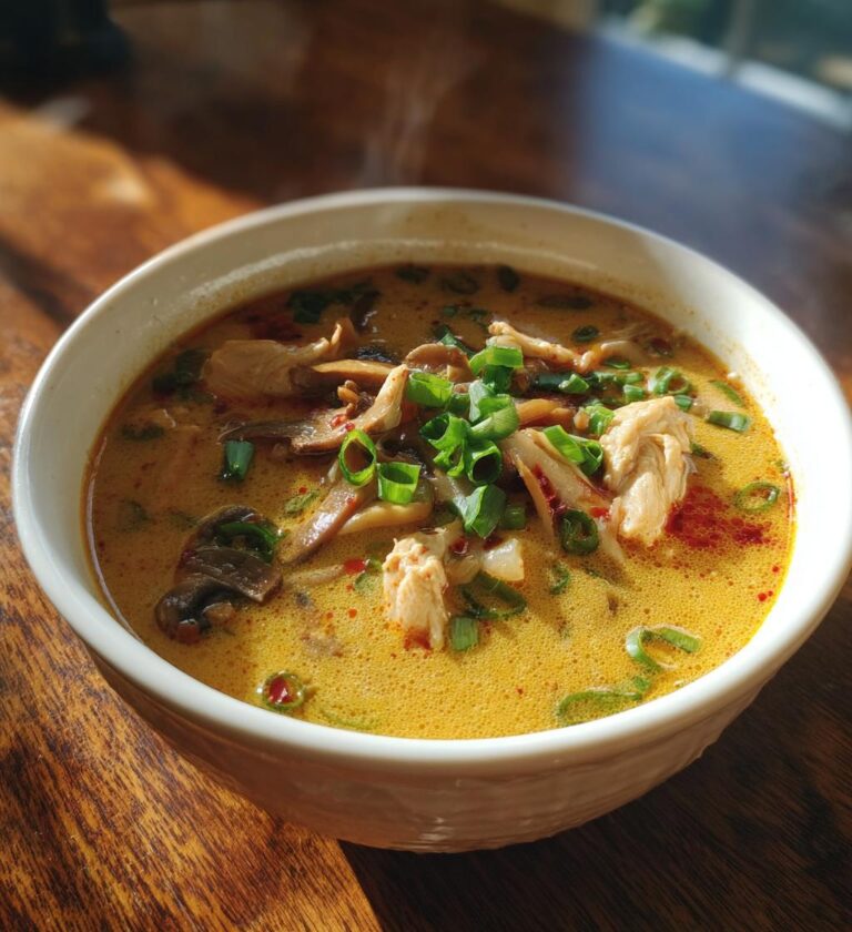 Asiatische Kokos-Curry-Suppe