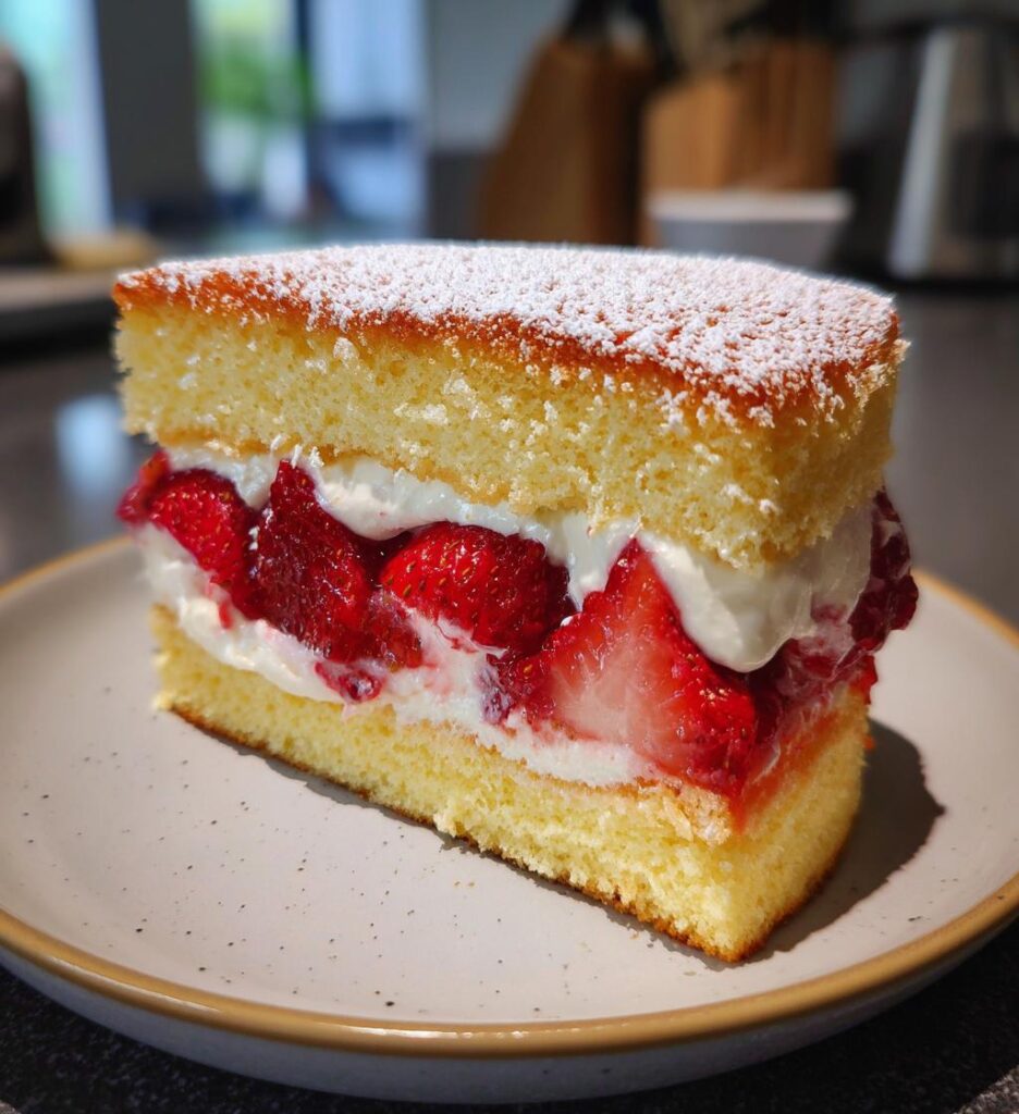 Erdbeer Herz Kuchen