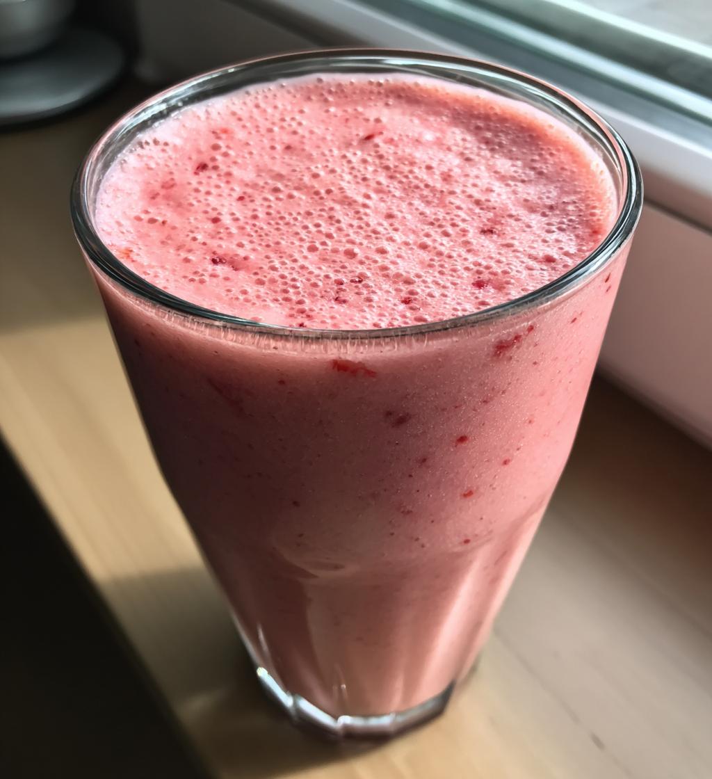 Erdbeer Herz Smoothie