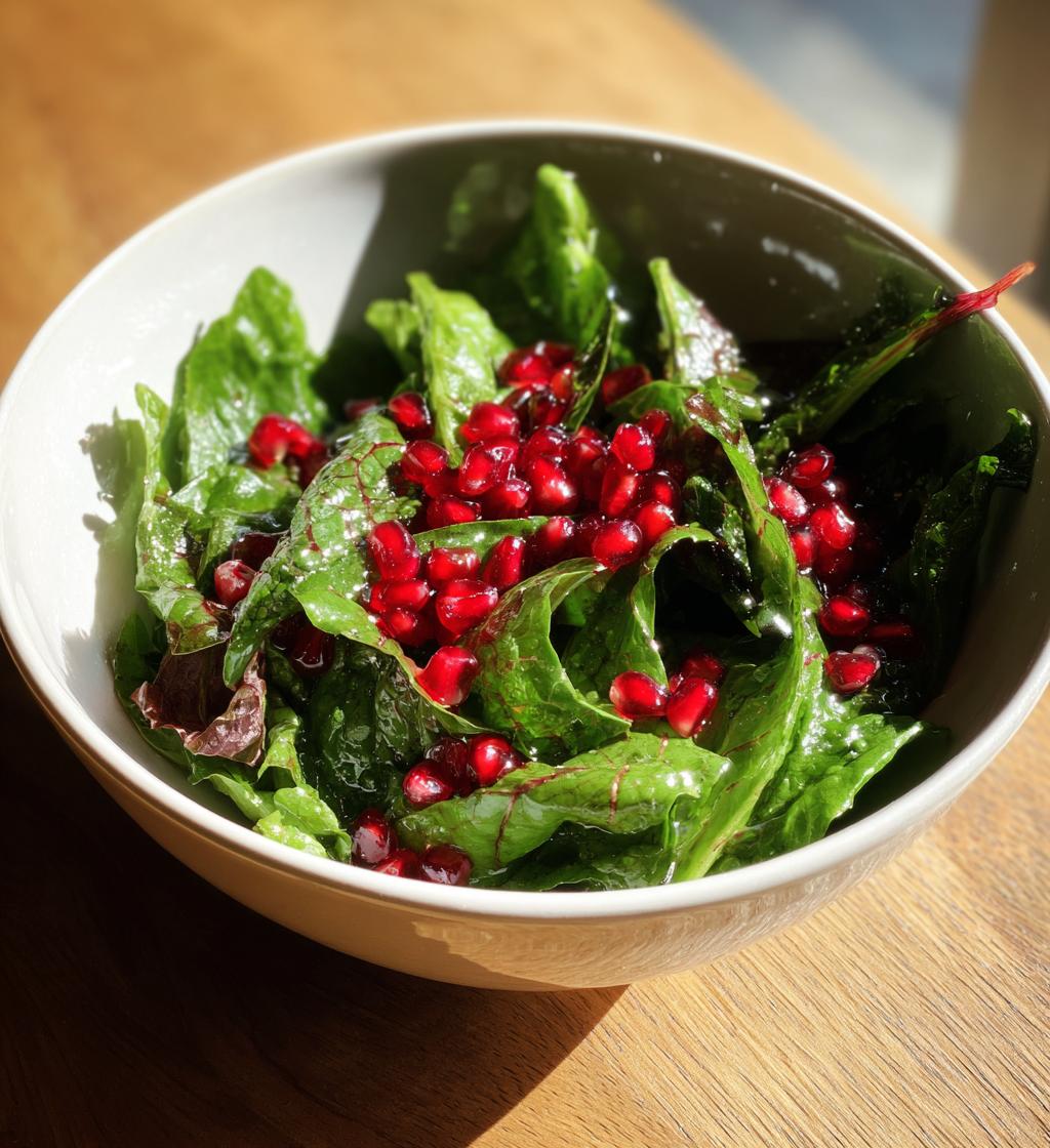 Feldsalat mit Granatapfel