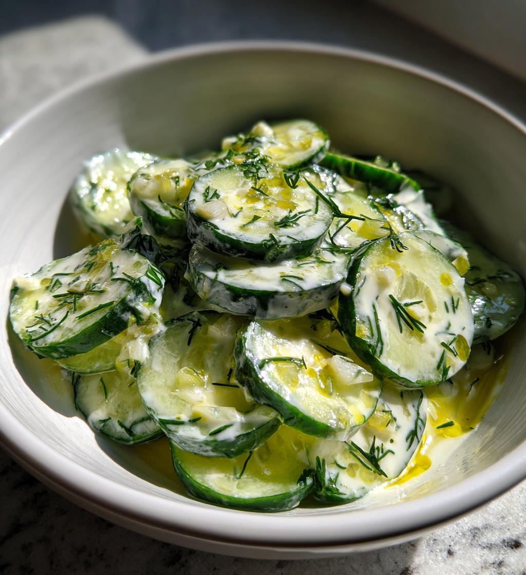 Gurkensalat Joghurt Dressing