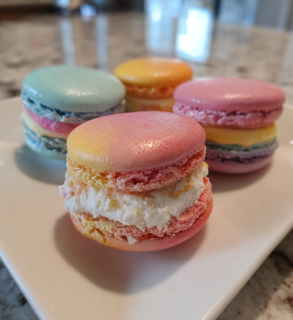 Herz Macarons