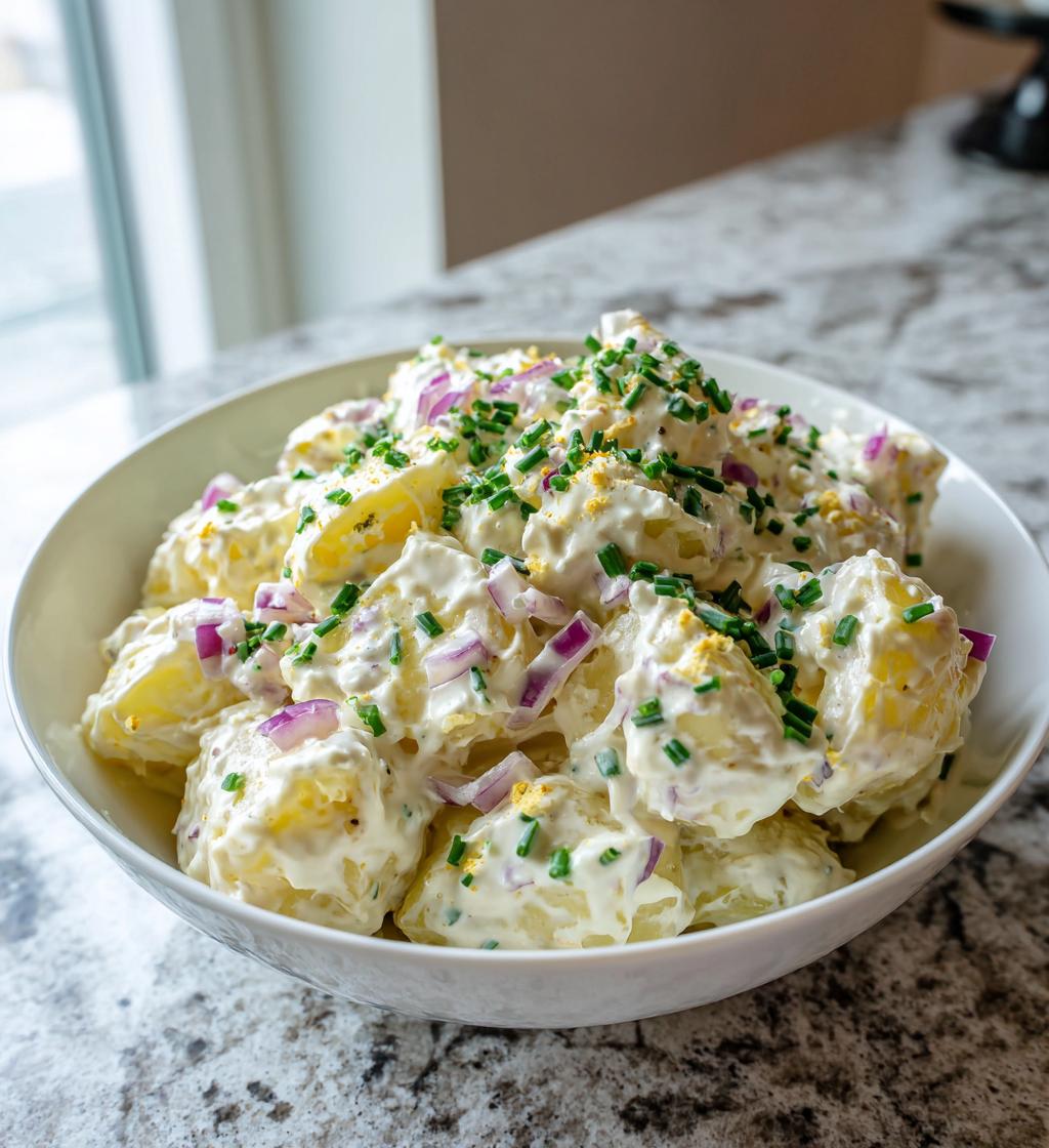 Kartoffelsalat mit Joghurt Dressing