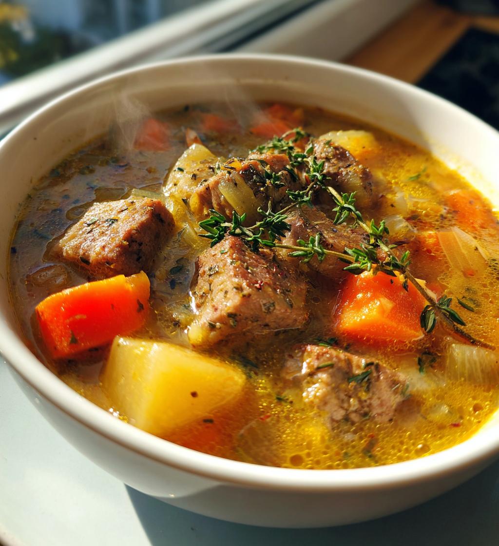 Lamm-Gemüsesuppe