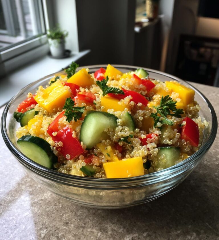 Quinoa Salat mit Mango