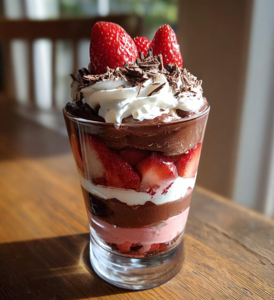 Schoko Erdbeer Parfait