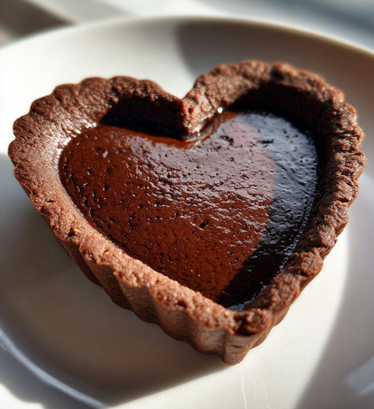 Schoko Herz Tarte
