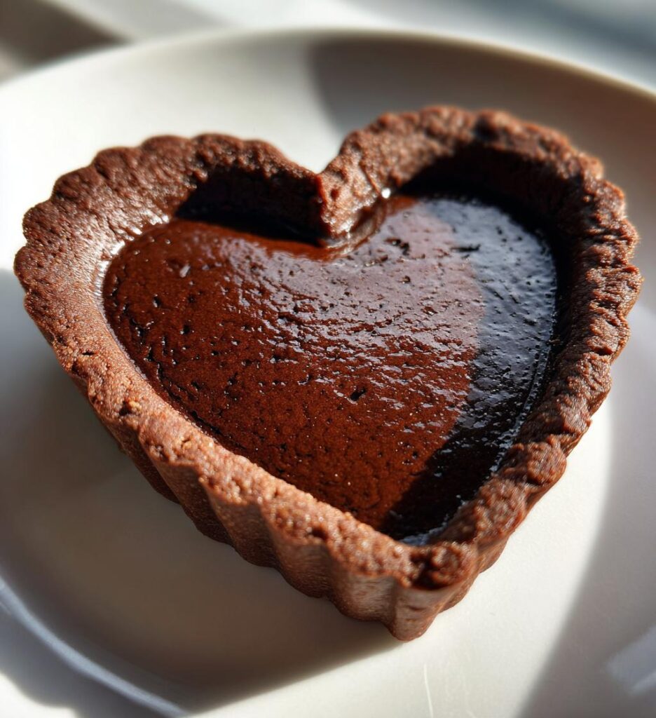 Schoko Herz Tarte