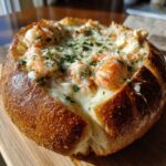 stuffed seafood bread bowl